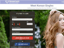 Tablet Screenshot of koreancupid.com